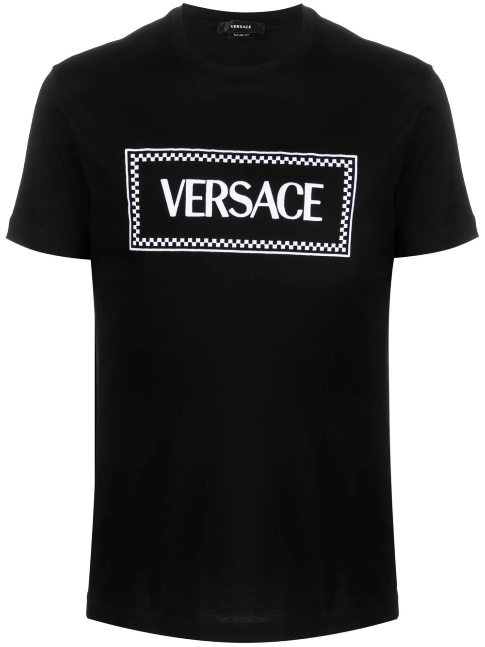 Versace Black and White Logo Short Sleeve Tee